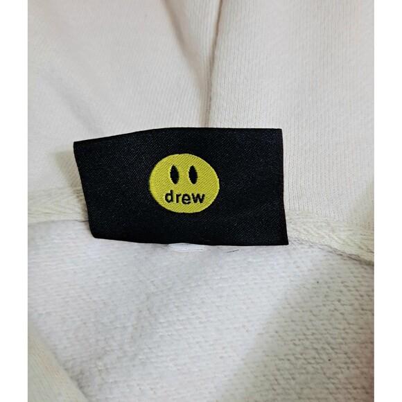 Drew House Mascot Smiley Hoodie Sweatshirt Pullover Large Beige Tan Cream - Picture 7 of 11